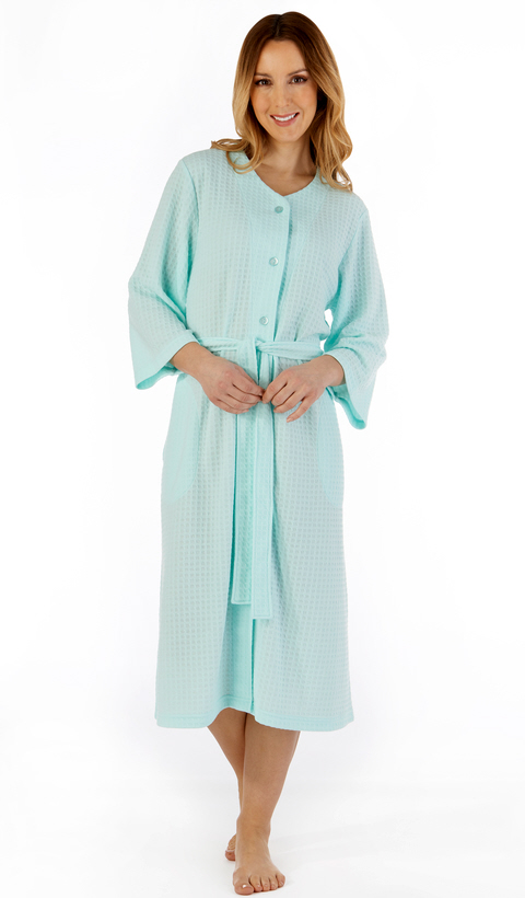 Lightweight waffle dressing clearance gown